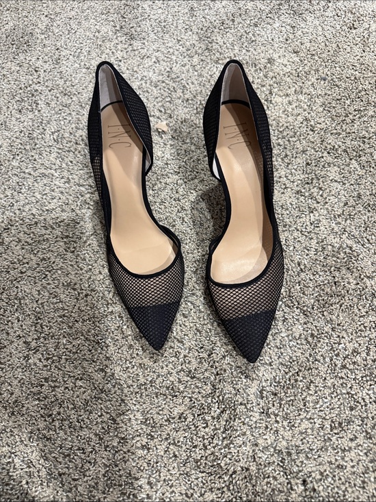 INC International Concepts Shoes - INC International Concepts Black Mesh D'Orsay Pointed Pumps